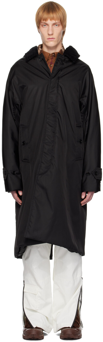 

Черное автомобильное пальто Burberry, Черный
