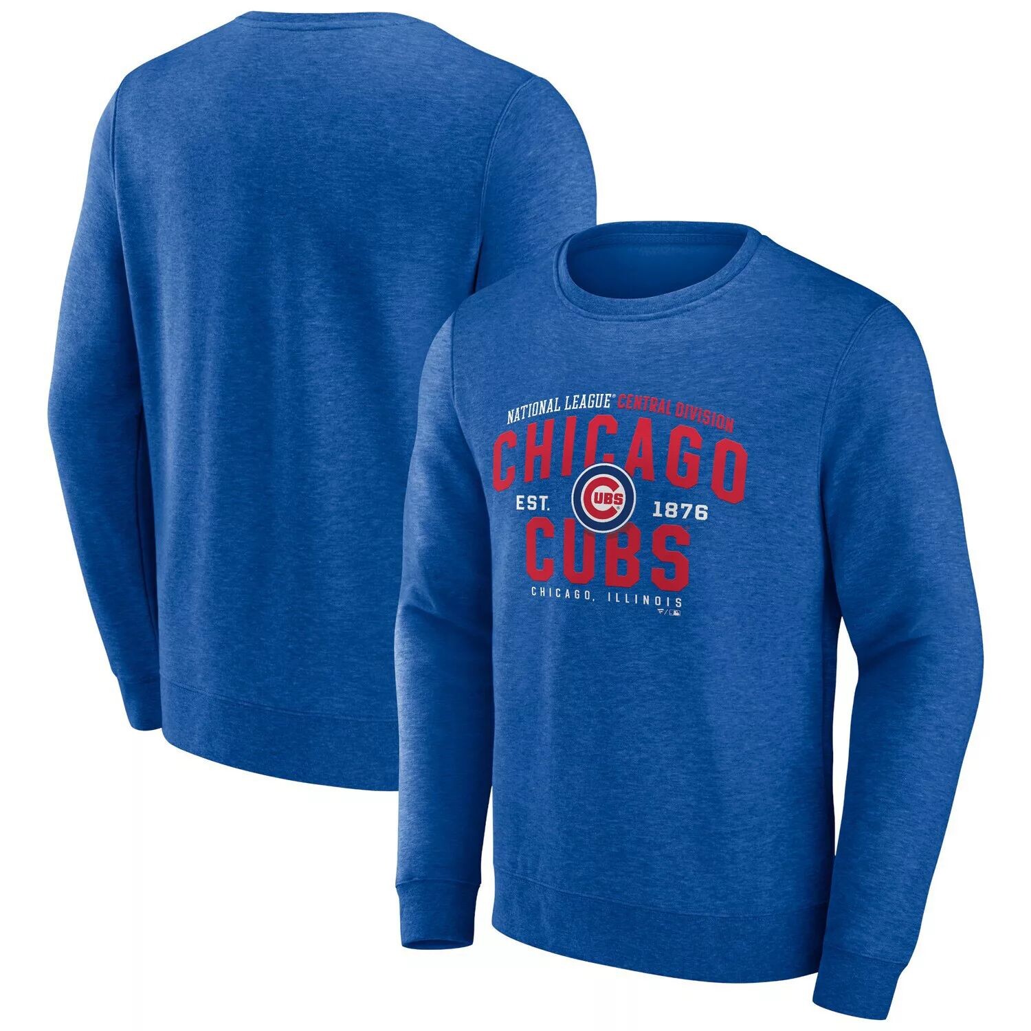 

Мужской классический пуловер с фирменным рисунком Royal Chicago Cubs Fanatics