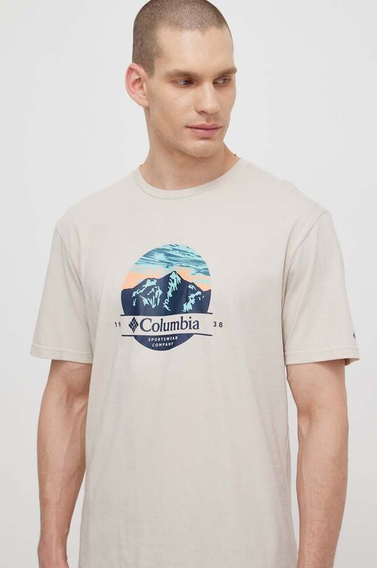 

Футболка Path Lake из хлопка Columbia, бежевый
