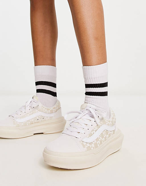 

Белые кроссовки в шахматную клетку Vans Old Skool Overt, Белый