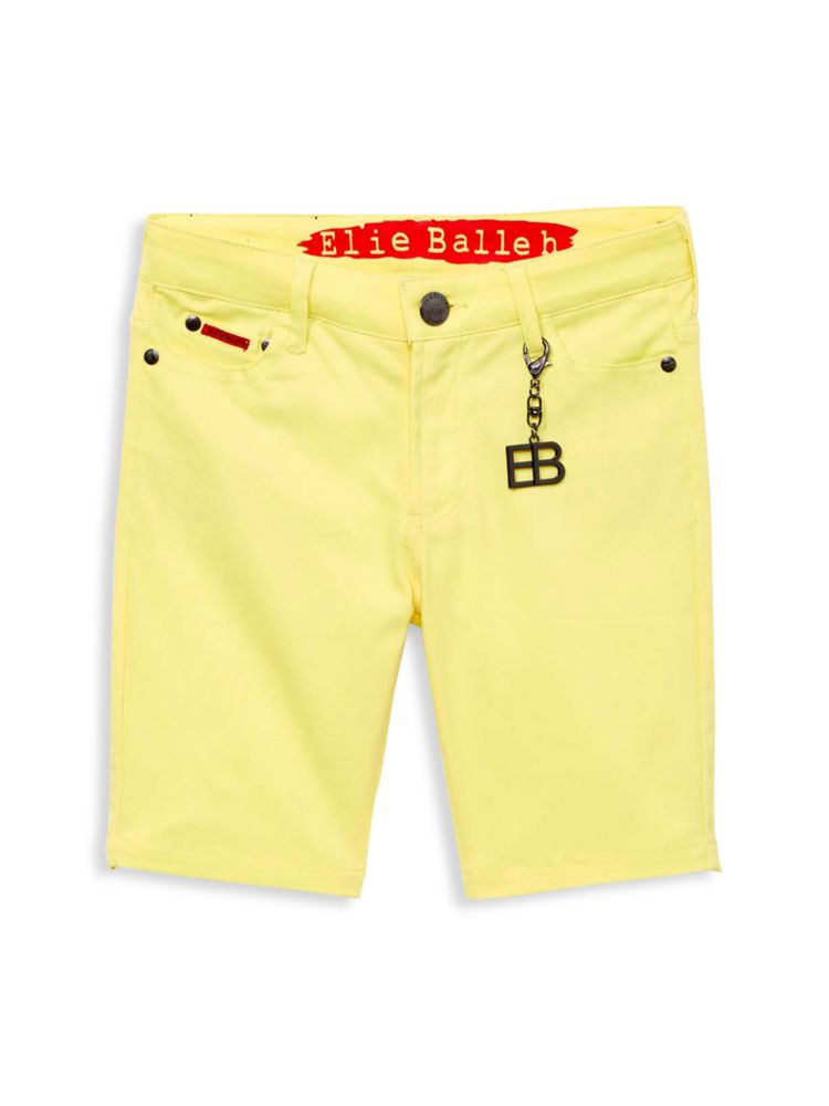 Саржевые шорты для мальчиков Elie Balleh, желтый