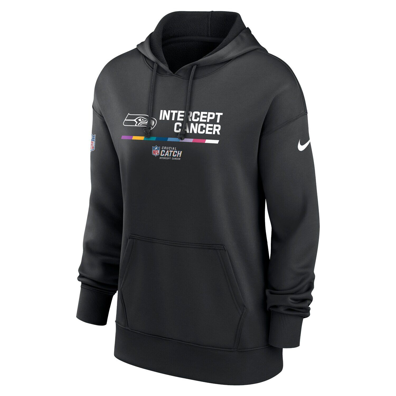 

Женский черный пуловер с капюшоном Nike Seattle Seahawks 2022 NFL Crucial Catch Therma Performance Nike