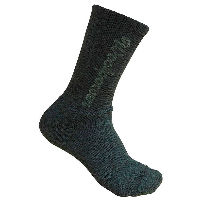 Многофункциональные носки Woolpower Kids Socks 400 Logo, цвет Forest Green