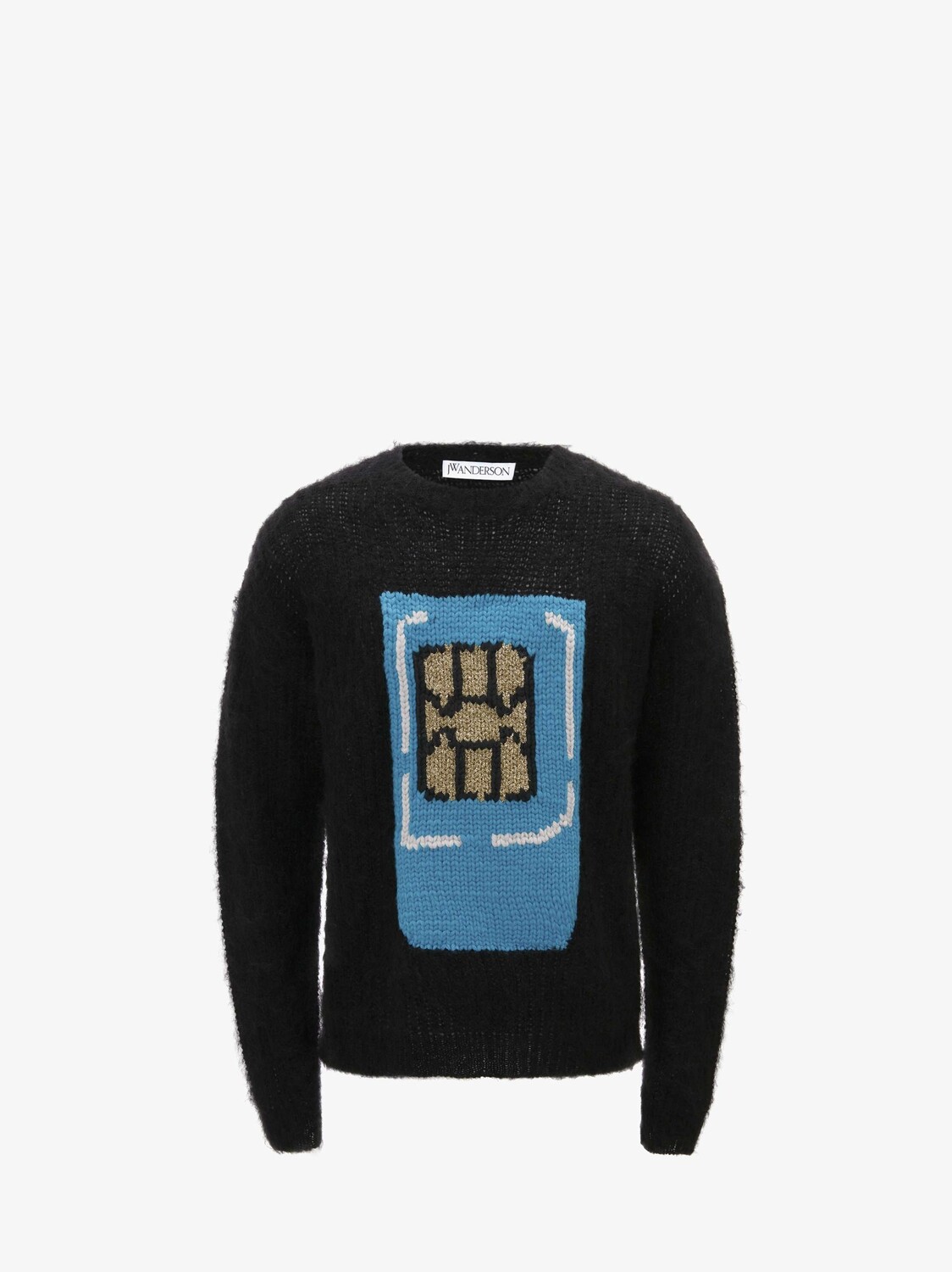 

Джемпер с круглым вырезом sim card JW Anderson, черный