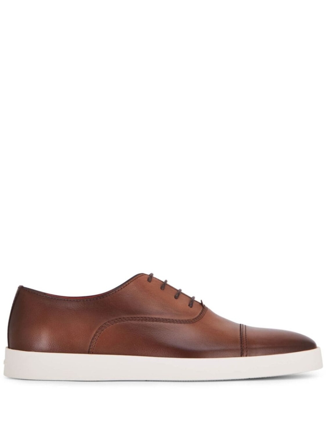 

Santoni кроссовки на шнуровке, коричневый