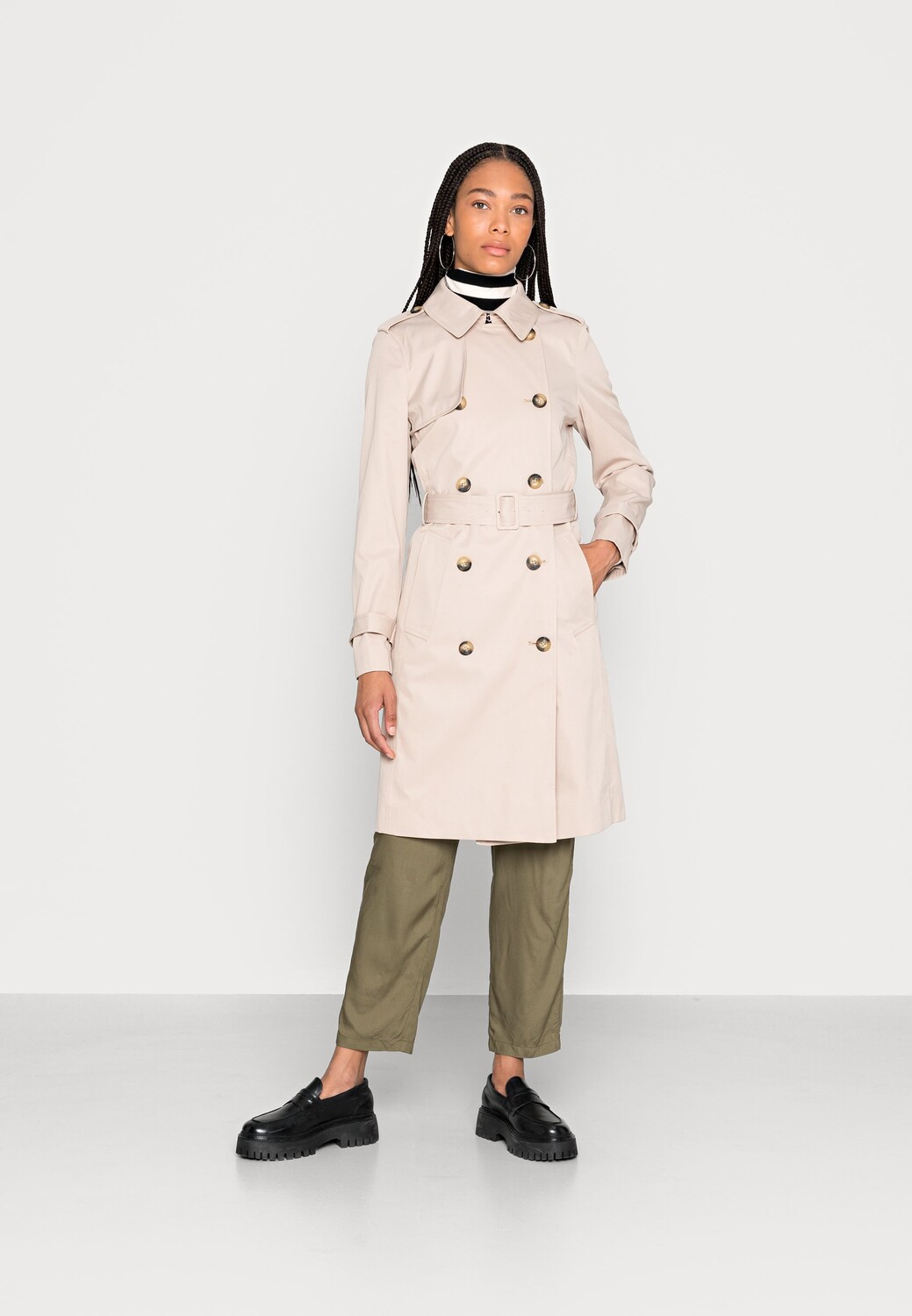 

Тренч Marks & Spencer, песочный, Бежевый