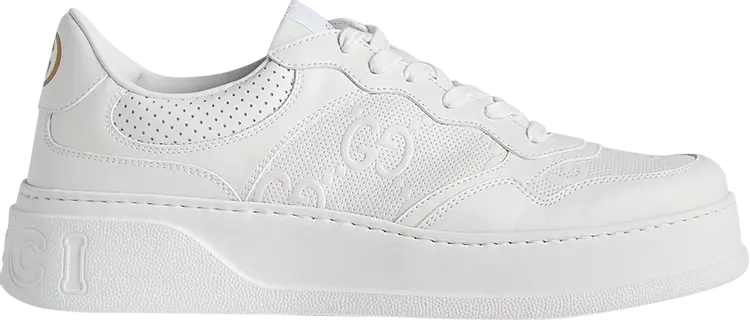 

Кроссовки Gucci GG Embossed Sneaker White, белый