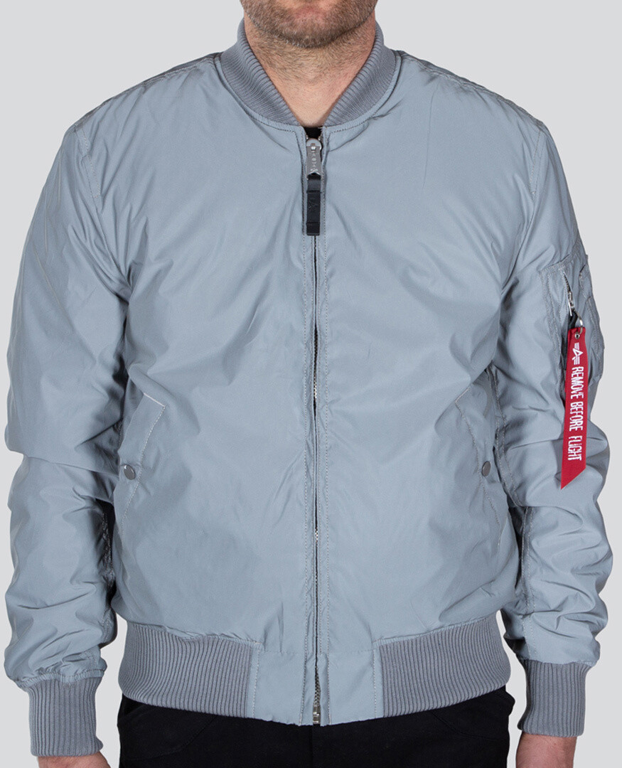 

Куртка Alpha Industries MA-1 VF 59 Reflective, серебристая, Серый