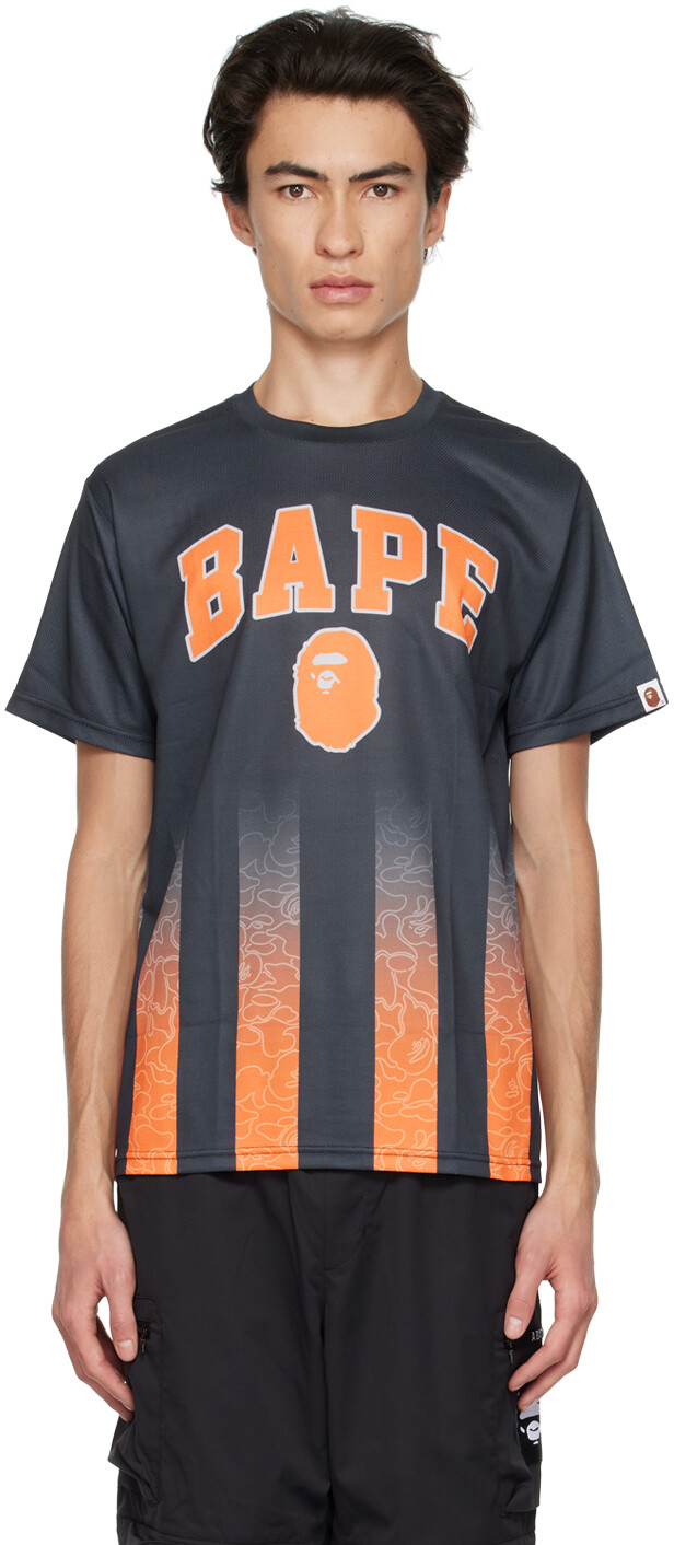 

Черная командная футболка BAPE