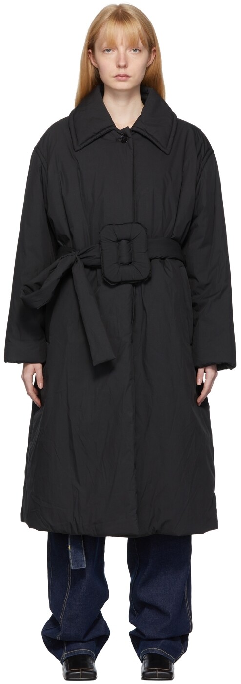 

Черный - Дутое пальто с поясом Olfa Tech Acne Studios