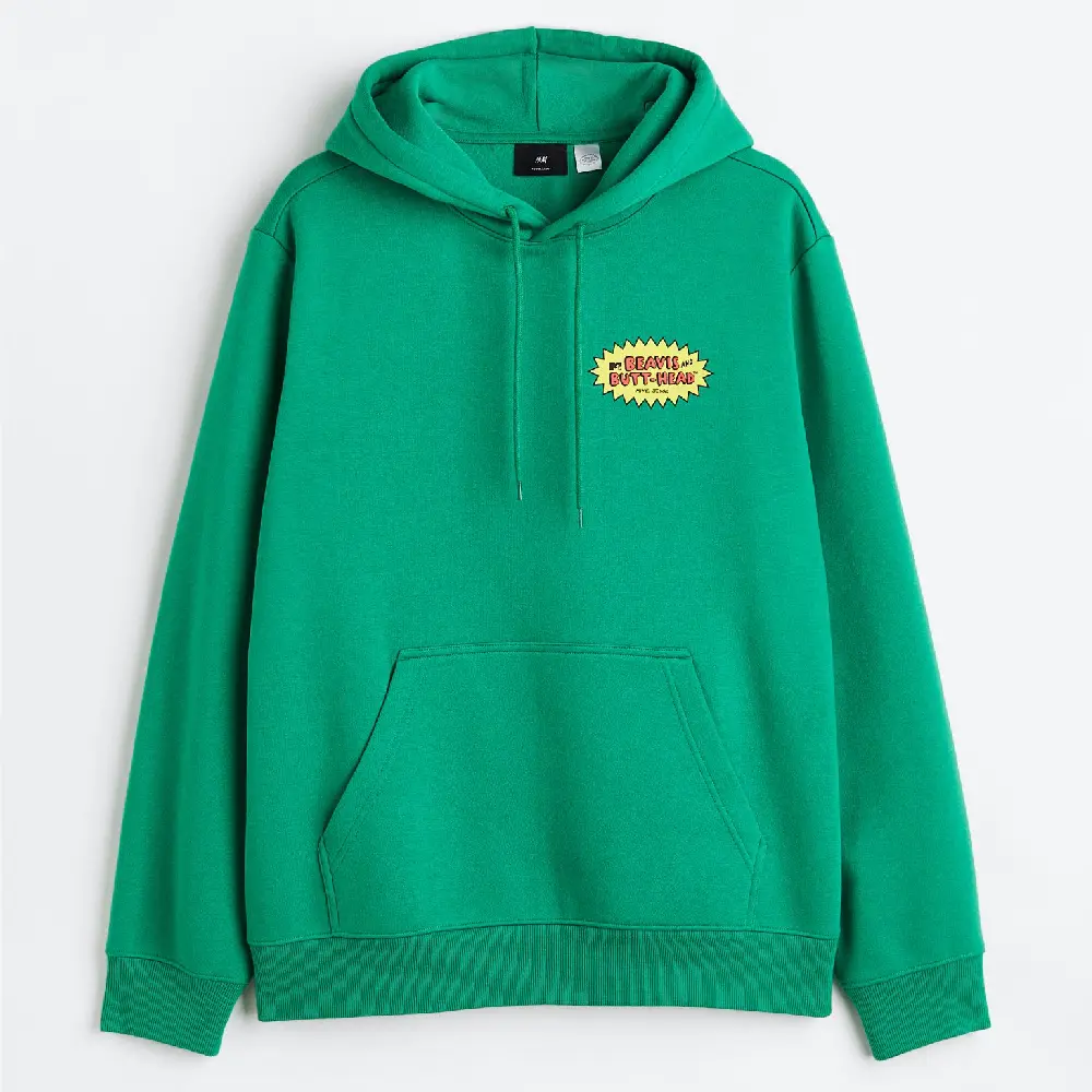 

Толстовка H&M Regular Fit Beavis and Butt-Head, зеленый