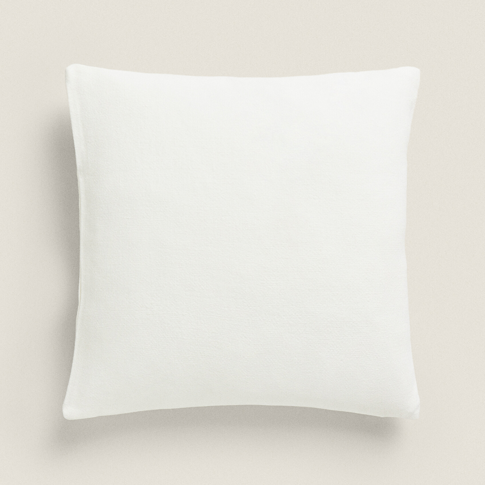 Чехол для подушки Zara Plain Linen, кремово-белый