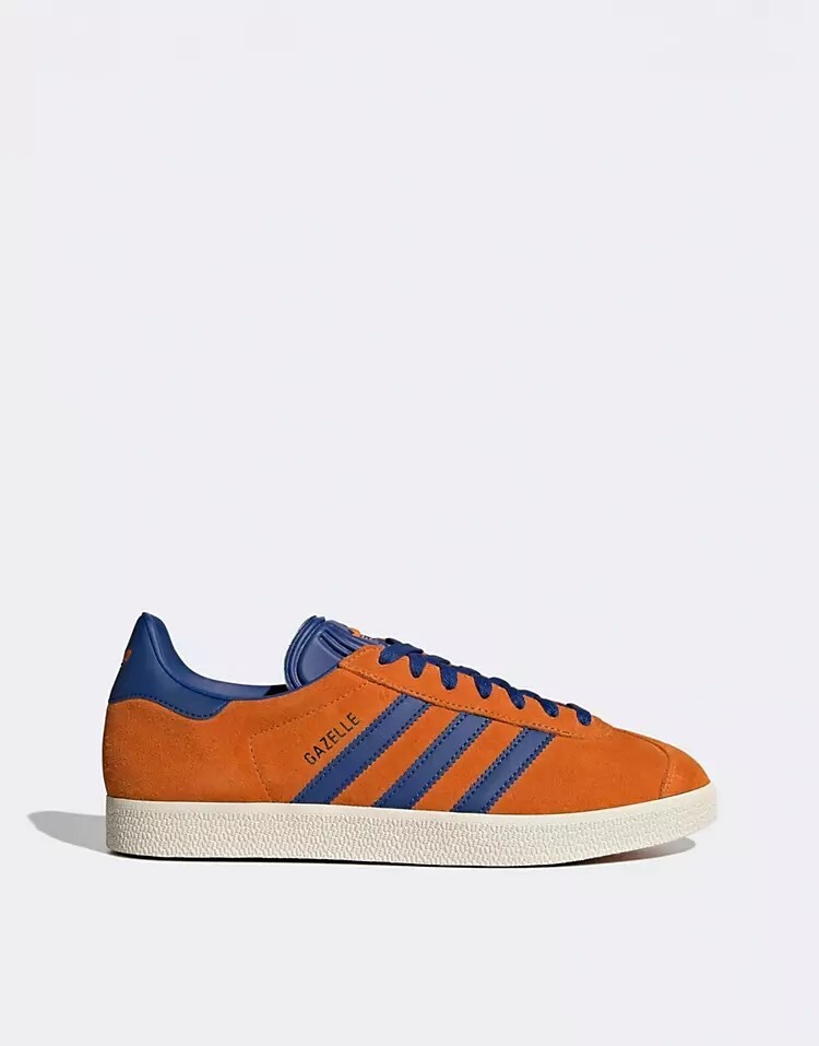 

Оранжевые и синие кроссовки adidas Originals Gazelle, оранжевые и синий