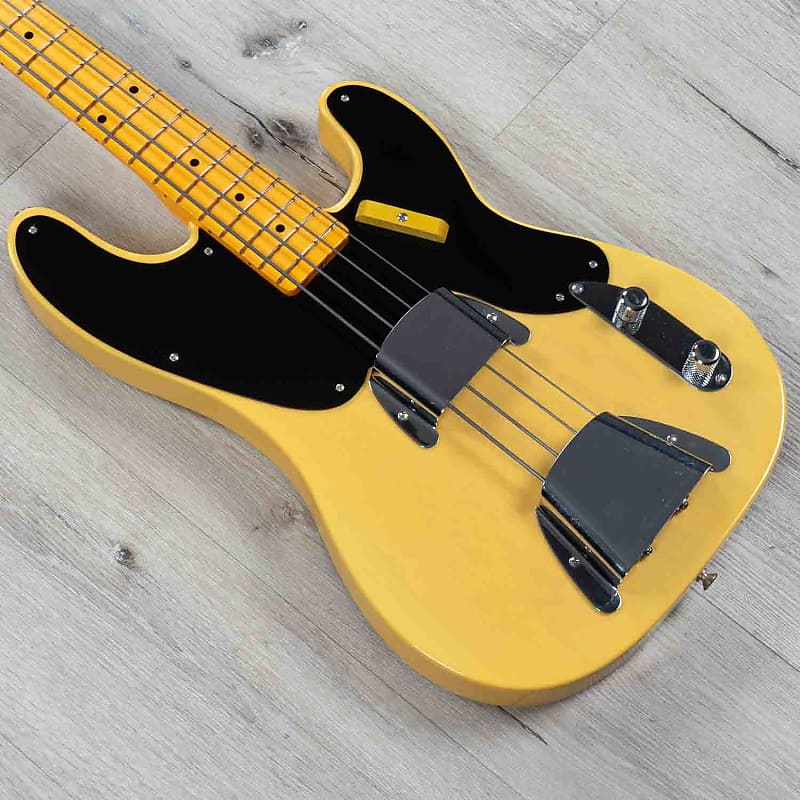 Fender Vintage Custom 1951 Precision Bass NOS, кленовый гриф Nocaster Blonde - фото