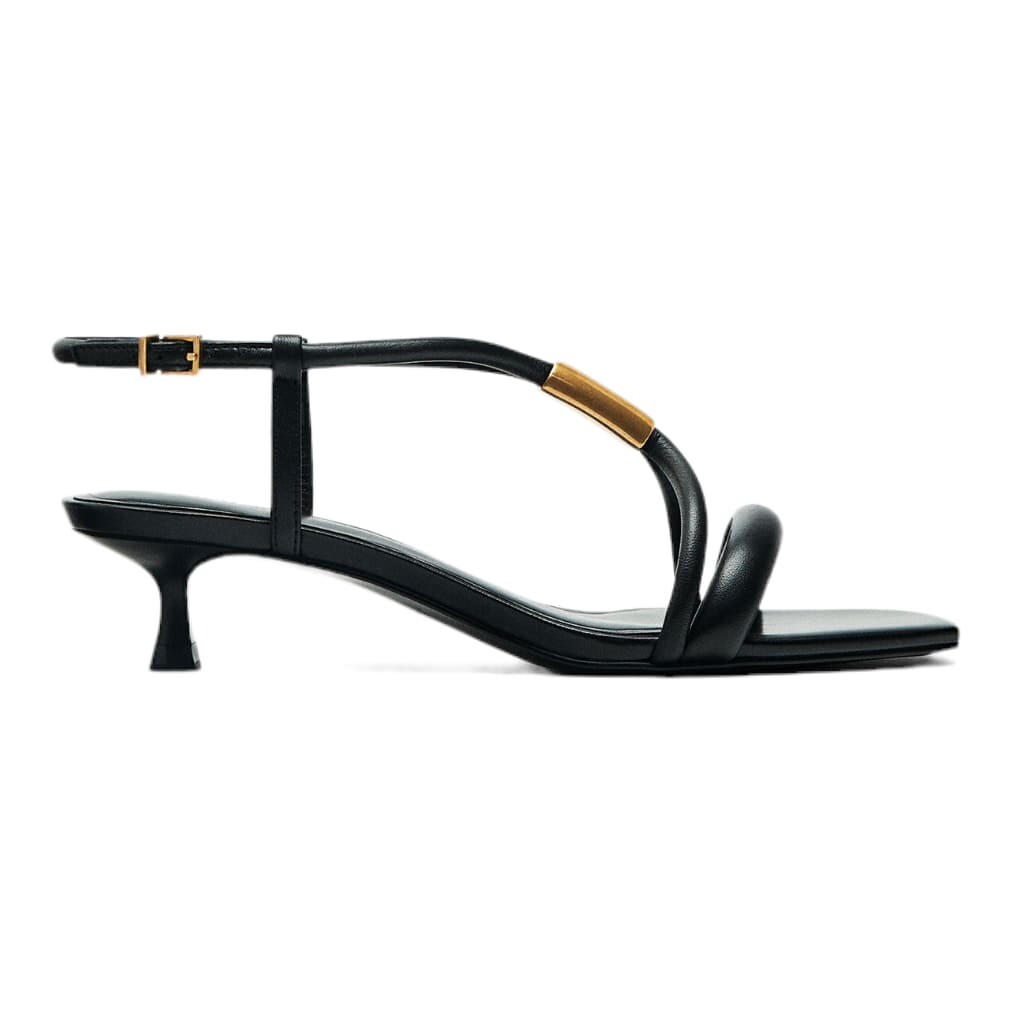 

Босоножки Massimo Dutti With Metal Piece, черный