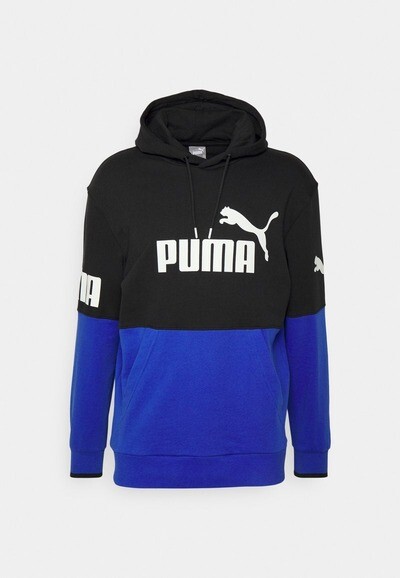 

Толстовка power colorblock hoodie Puma, синий\черный