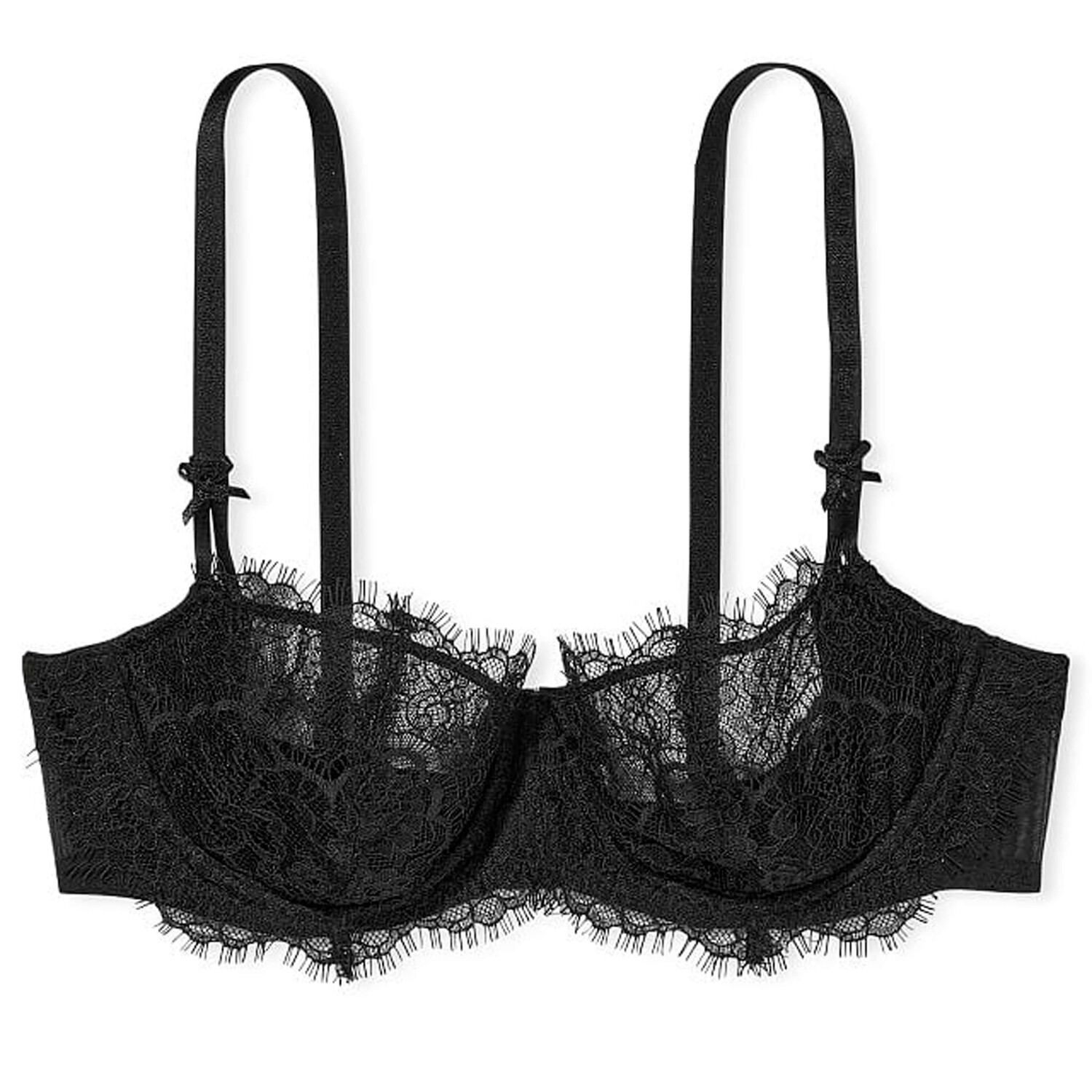 

Кружевной бюстгальтер-балконет Victoria's Secret Dream Angels Wicked Unlined, черный