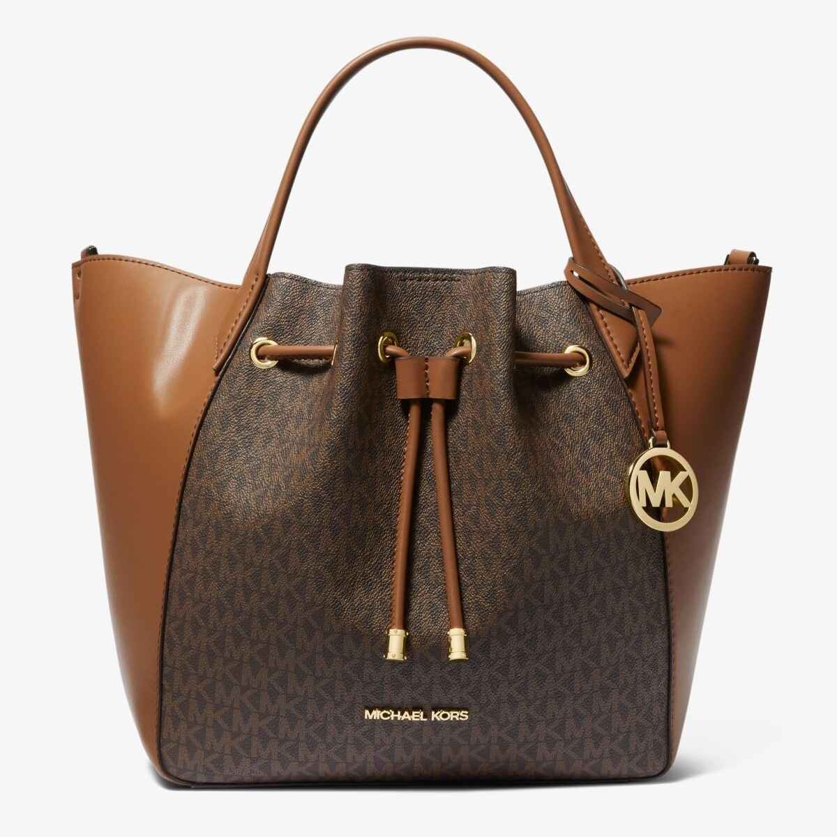 

Сумка Michael Michael Kors Phoebe Large Two Tone Logo, коричневый