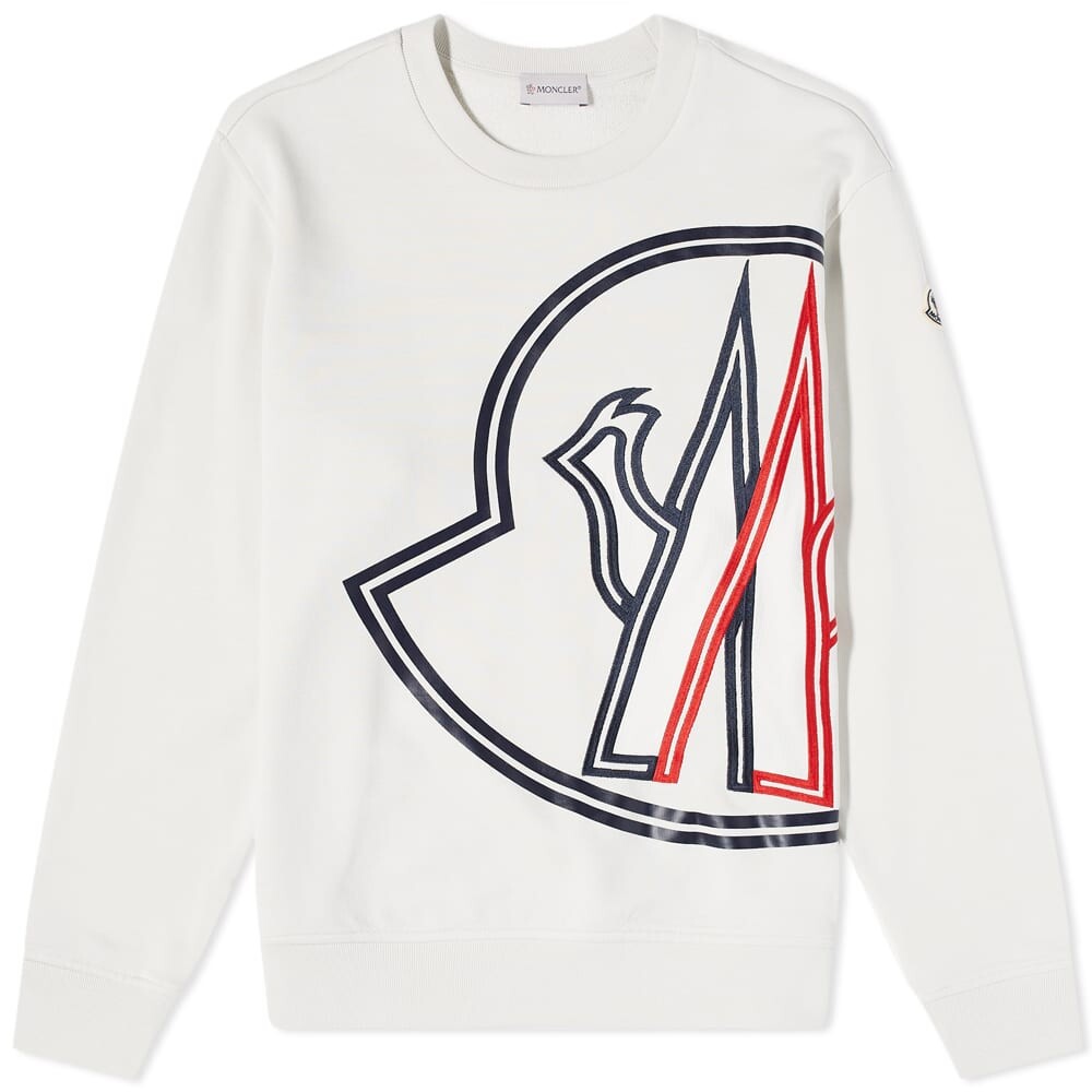 

Толстовка Moncler Macro Logo Crew Sweat, Серый