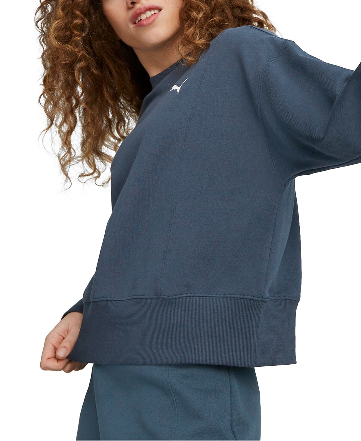

Женская толстовка Puma Her Cotton Crewneck, темно-синий