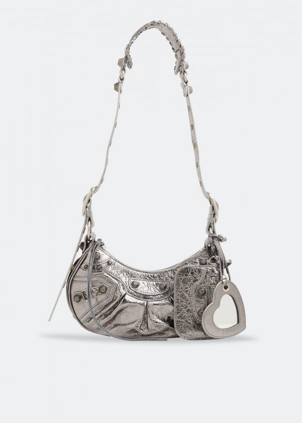 Сумка BALENCIAGA Le Cagole XS shoulder bag, серебряный сумка balenciaga neo cagole xs top handle серый