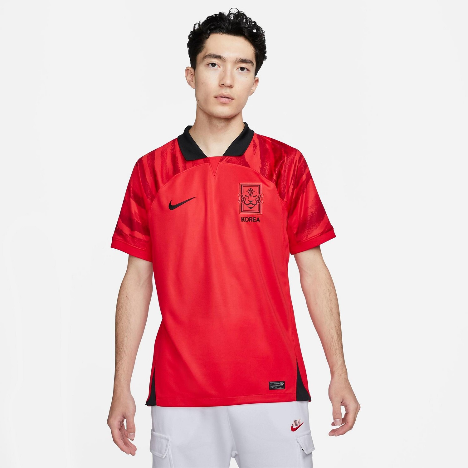 

Мужская домашняя майка Nike Korea Soccer 2022-23 Stadium, красный