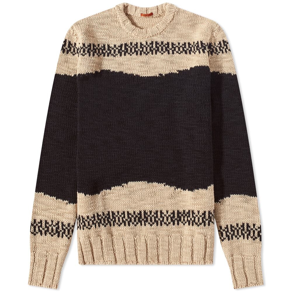 

Джемпер Barena Colour Block Crew Knit, Черный