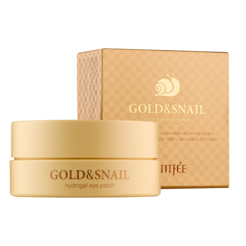 

Petitfee Gold&Snail Hydrogel Eye Patch Разглаживающие гидрогелевые патчи для глаз с золотом и слизью улитки 60шт.
