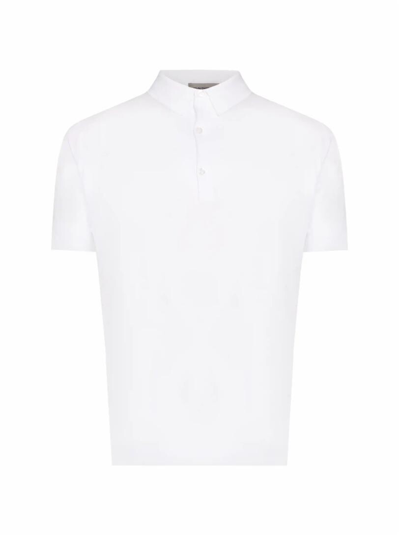 

Хлопковое поло John Smedley, Белый