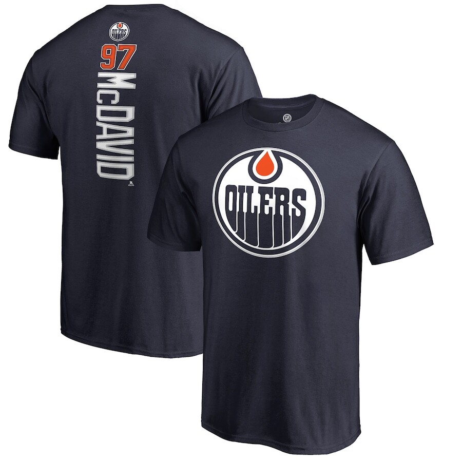 

Футболка с коротким рукавом Fanatics Branded Edmonton Oilers, нави