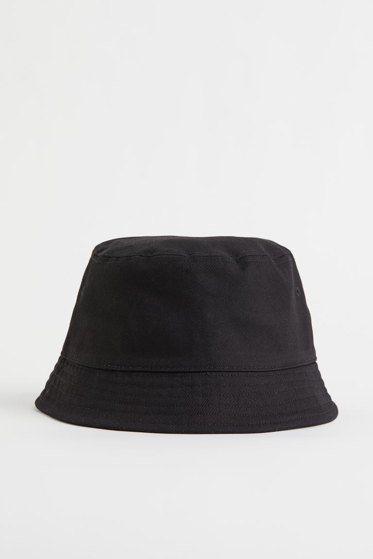 Рыбацкая шапка из твила H&M, черный