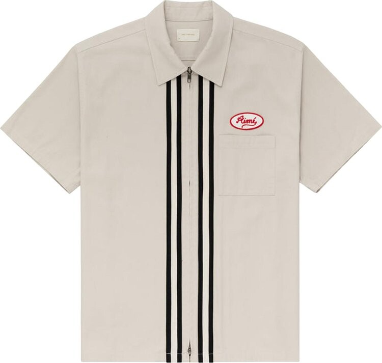 

Рубашка Aimé Leon Dore Station Shirt 'Bone White', коричневый
