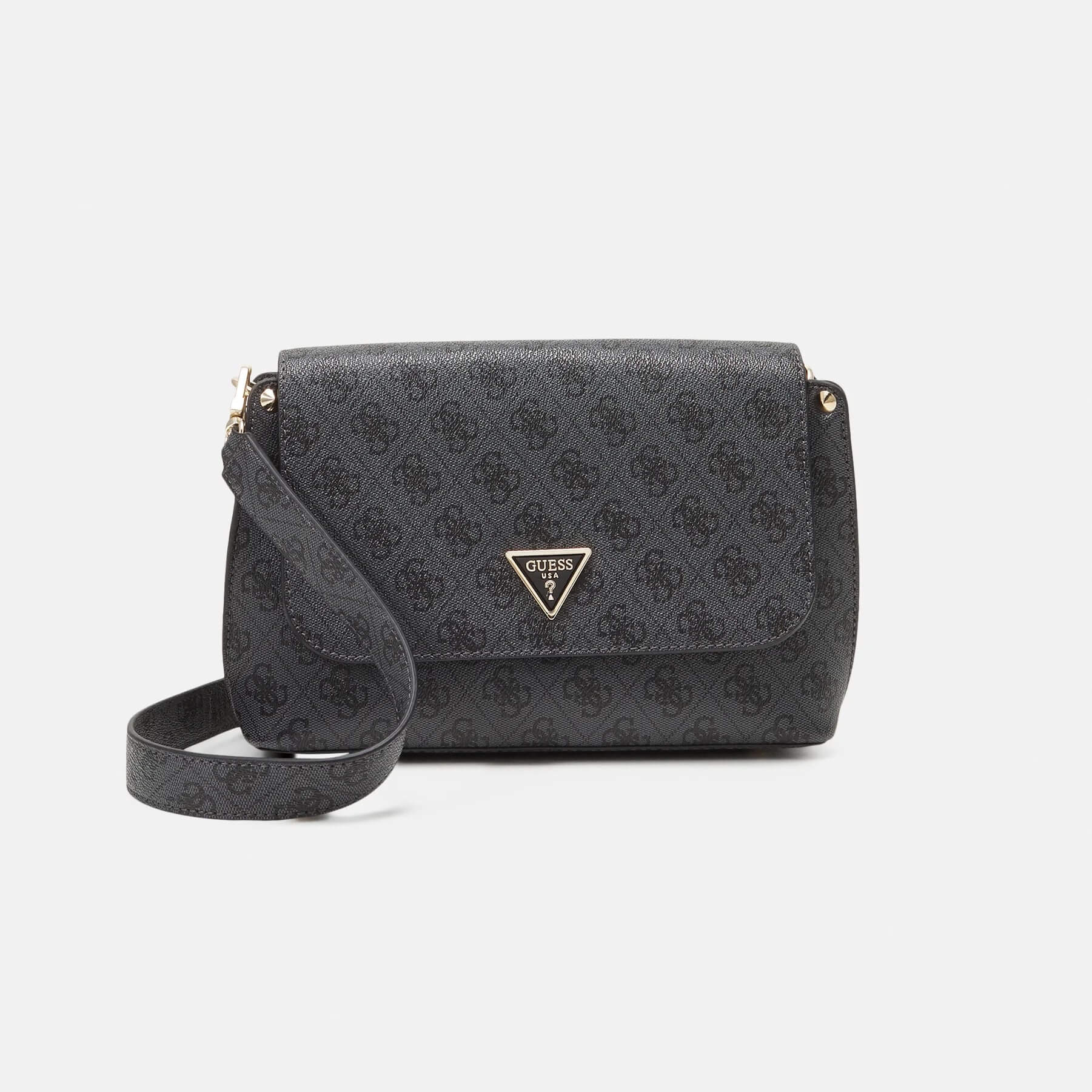 Сумка кросс-боди Guess Meridian, черный женская сумка внешние сумки прочный портативный треугольный рюкзак для хранения на ремне
