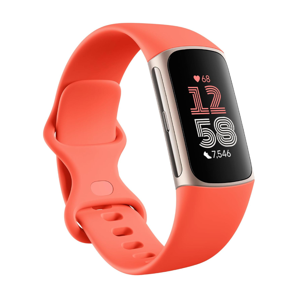 Фитнес-трекер Fitbit Charge 6, Coral/Light Gold фитнес трекер geozon fit plus red g sm14red