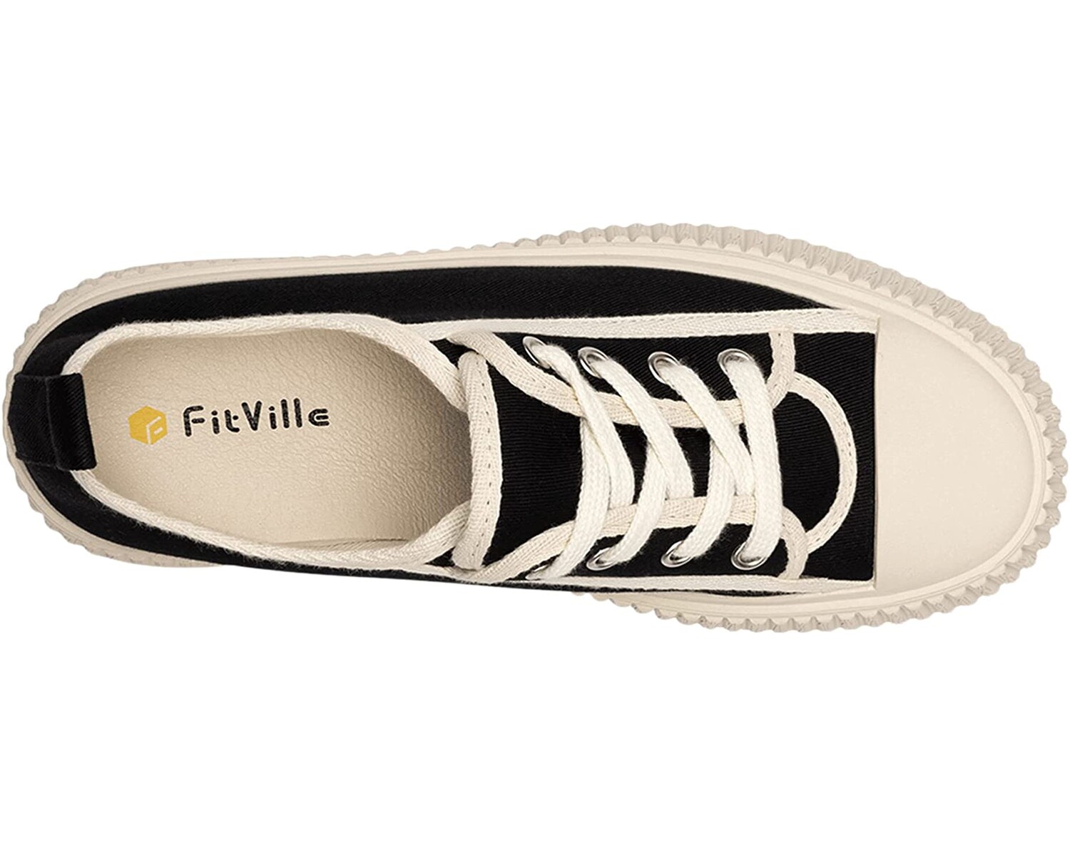 

Кроссовки Classic Canvas Platform Sneakers Wide FitVille, черный