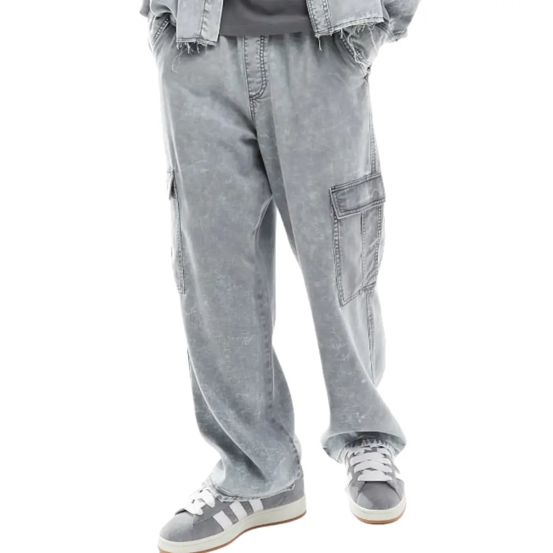 

Брюки Bershka Washed, серый