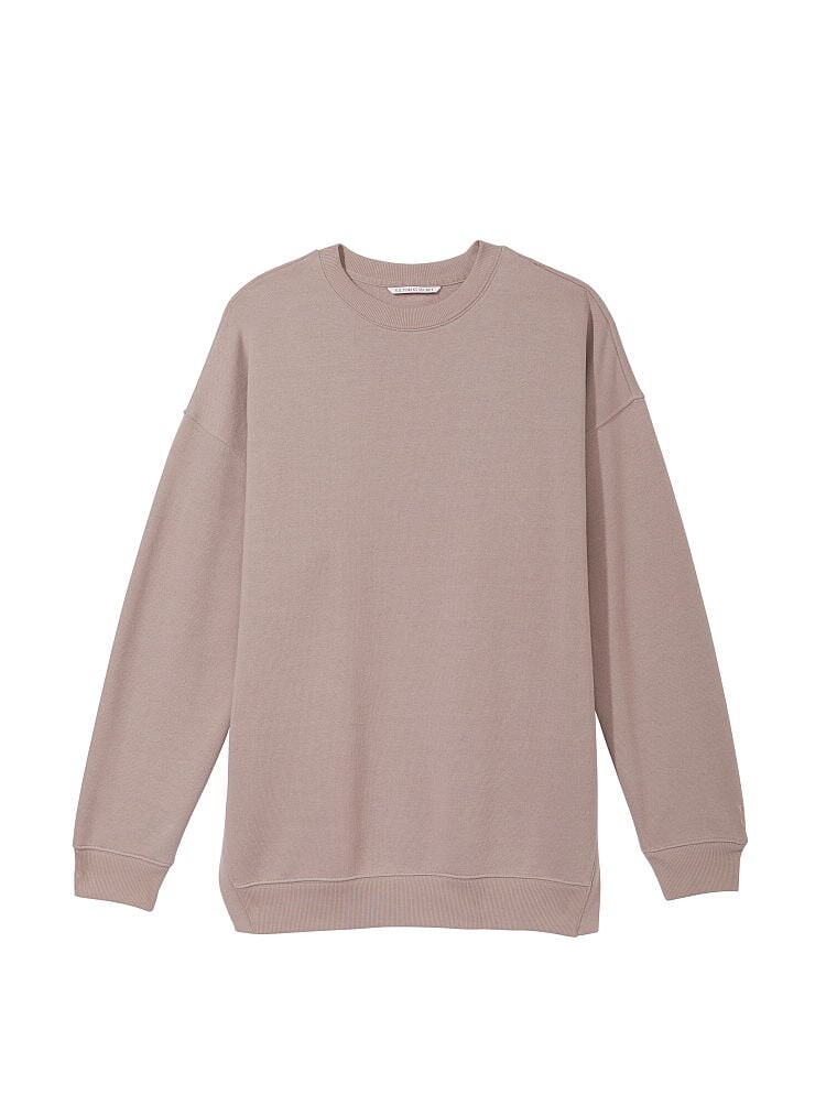 

Свитшот Victoria's Secret Cotton Fleece Mock Neck, бежевый