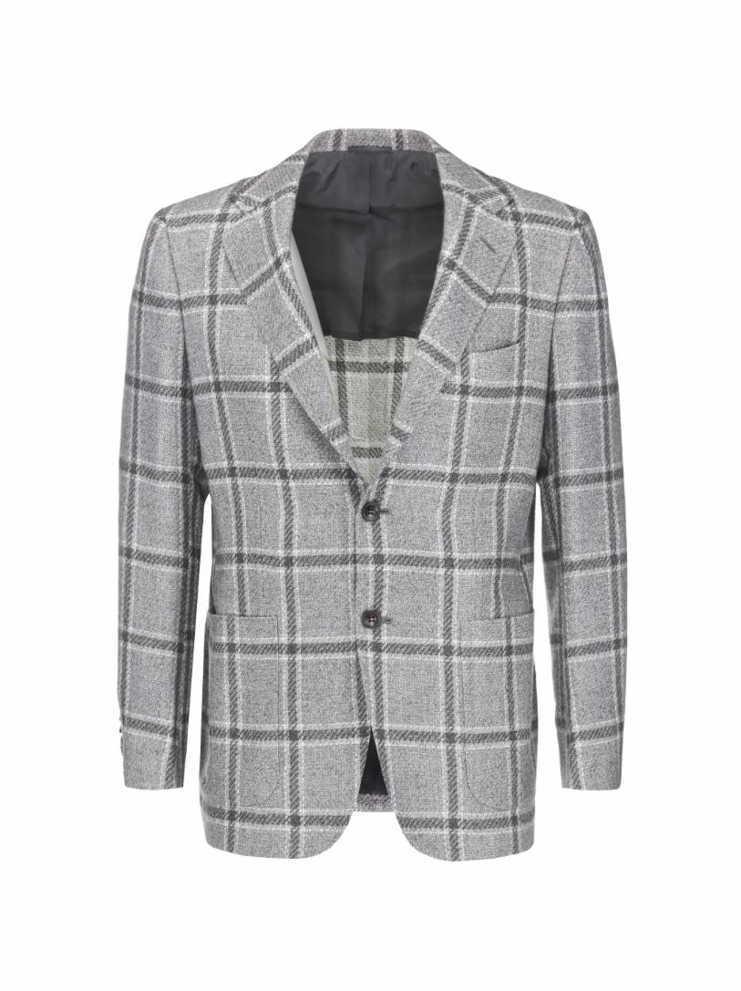 Кашемировый однобортный пиджак Kiton пиджак modclick силуэт прямой однобортный размер 50 коричневый бежевый