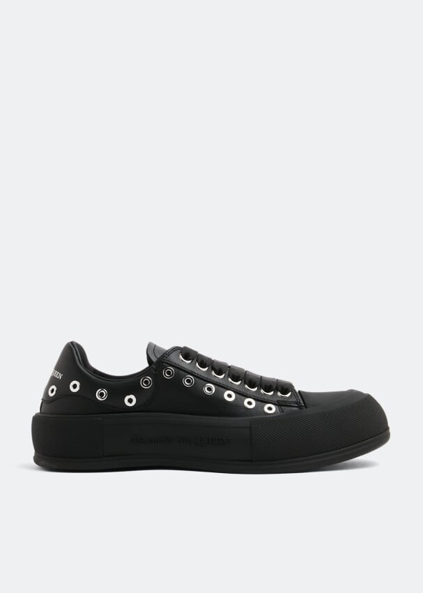 

Кроссовки ALEXANDER MCQUEEN Deck Plimsoll sneakers, черный