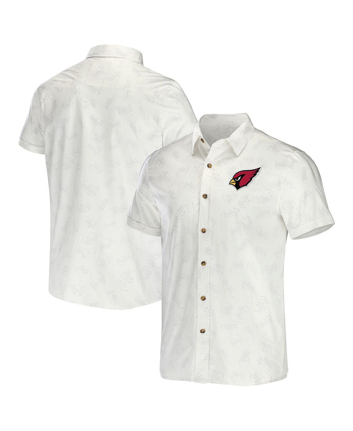 Мужская тканая футболка на пуговицах nfl x darius rucker by white arizona cardinals Fanatics, белый цена и фото