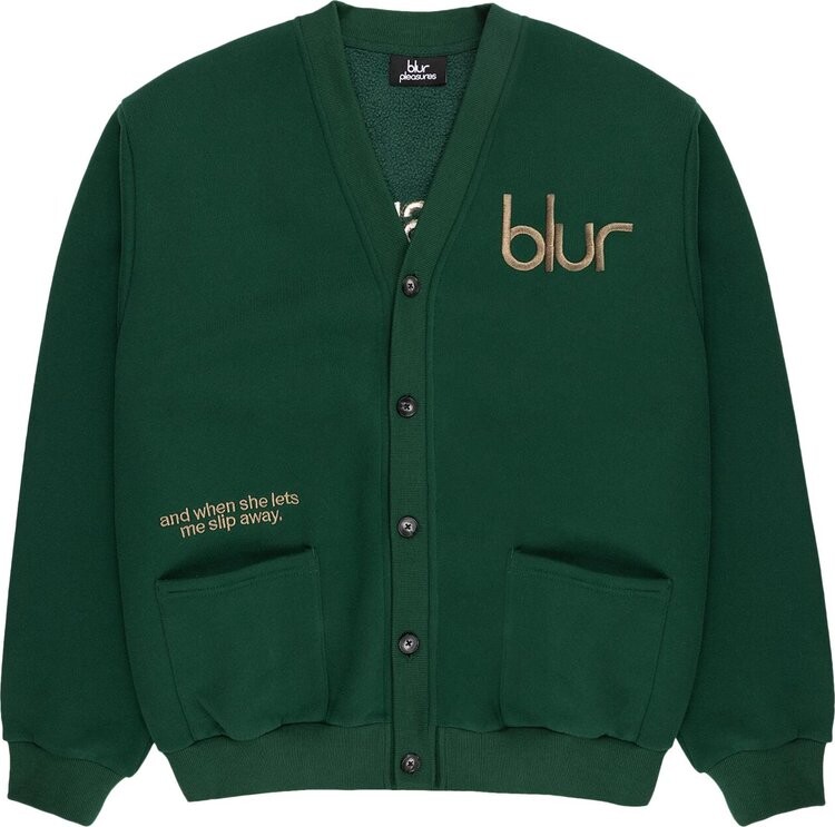 

Кардиган Pleasures Blur Cardigan 'Green', зеленый