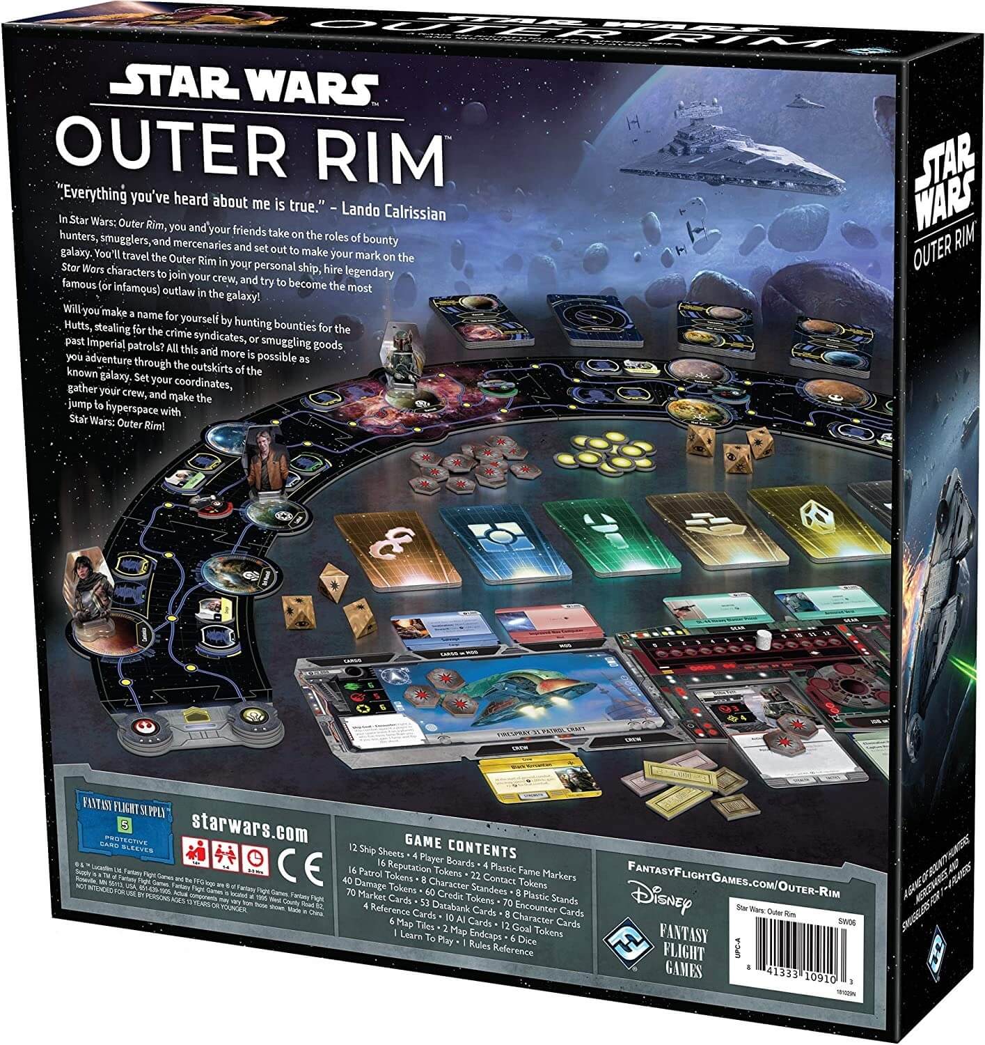 Настольная игра Star Wars Outer Rim – заказать по выгодной цене из-за  рубежа в «CDEK.Shopping»