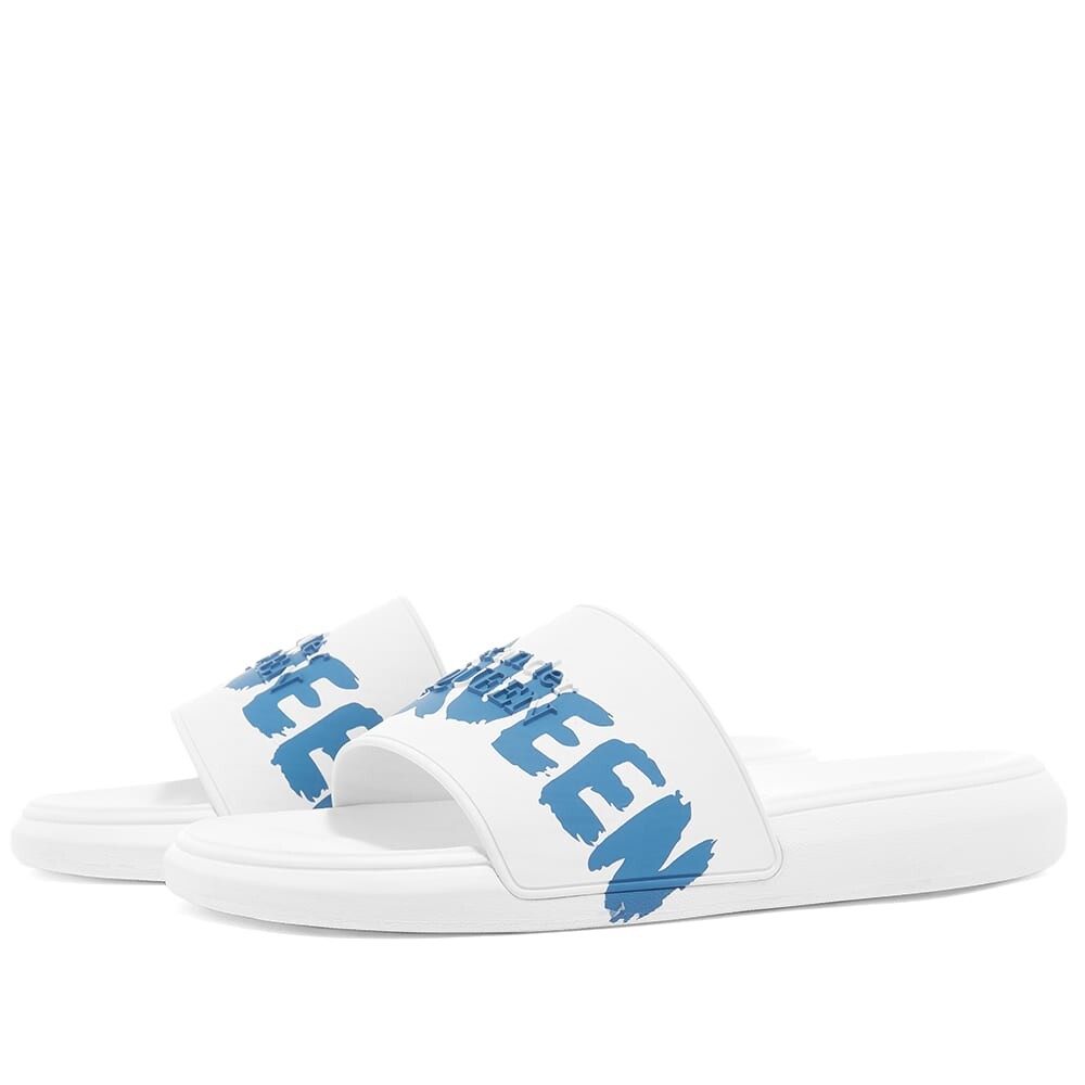 

Шлепанцы Alexander McQueen Graffitti Logo Pool Slide