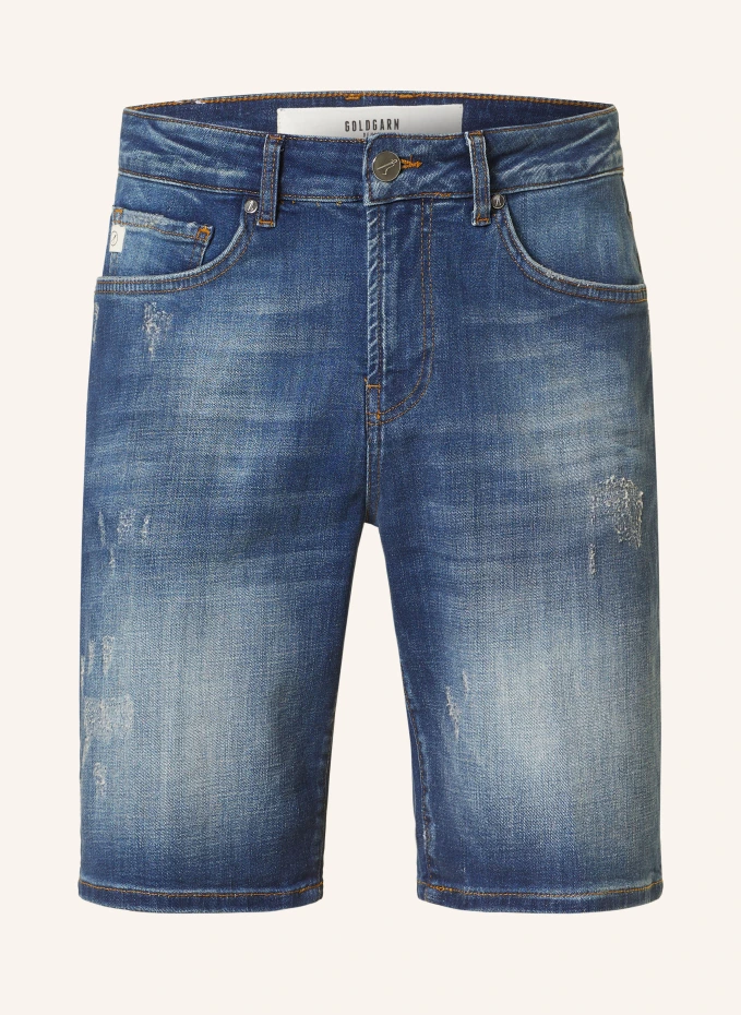

Джинсовые шорты планки Goldgarn Denim, синий
