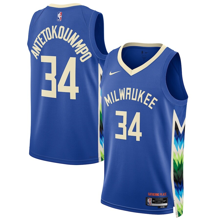 

Джерси Nike Milwaukee Bucks, роял