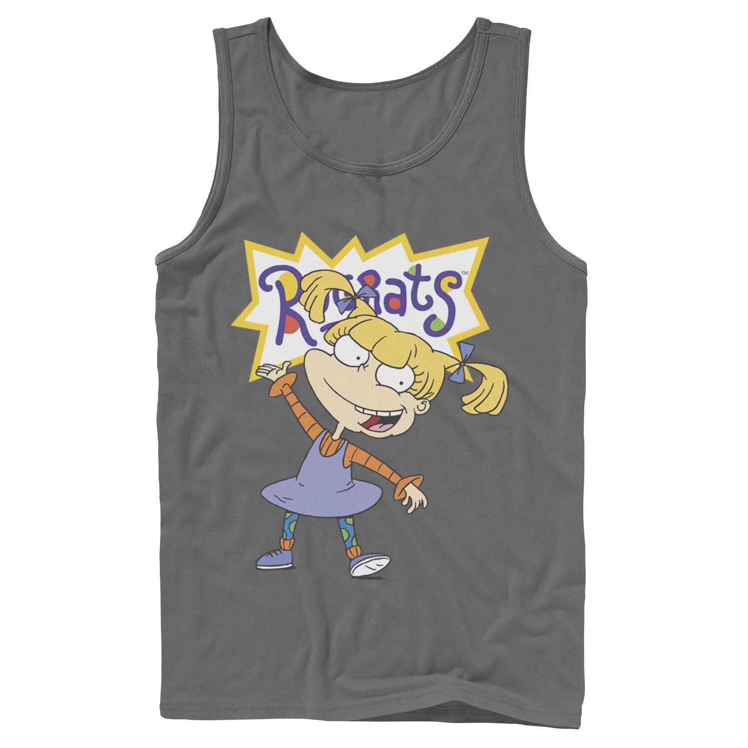 

Мужская майка Nickelodeon Rugrats Angelica с простым портретом и рисунком