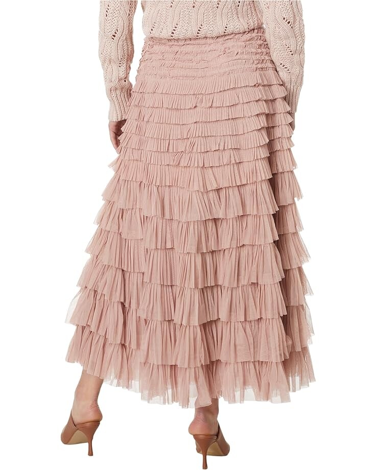 

Юбка Lucky Brand Tulle Ruffle Maxi Skirt, цвет Blush Pink