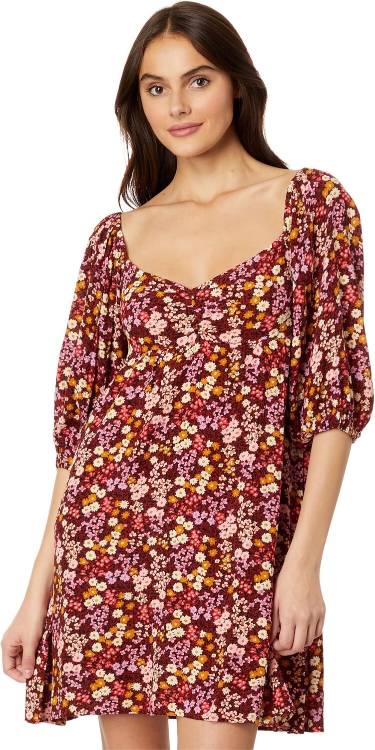 

Тканое мини-платье Swept Away Again Billabong, цвет Deep Sienna