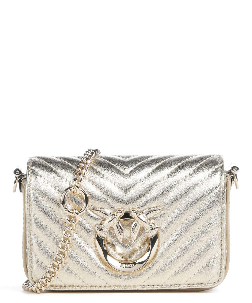 

Сумка через плечо Love Click Micro из овчины Pinko, желтый