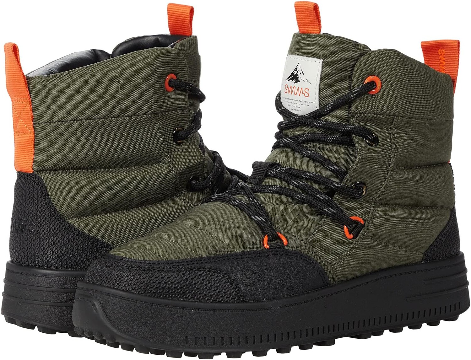 

Зимние ботинки Snow Runner SWIMS, цвет Olive/Black